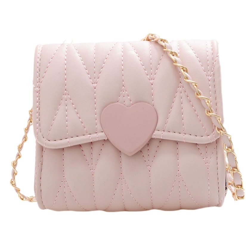 Nueva princesa cadena bolso de los niños estilo coreano Chanel estilo rombo hombro mensajero bolsa Niña Accesorios monedero