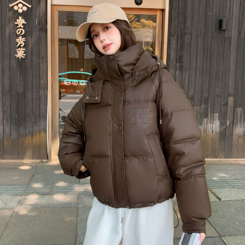 外贸棉服女短款2025新款韩版时尚连帽宽松面包服学生ins港风棉袄|undefined
