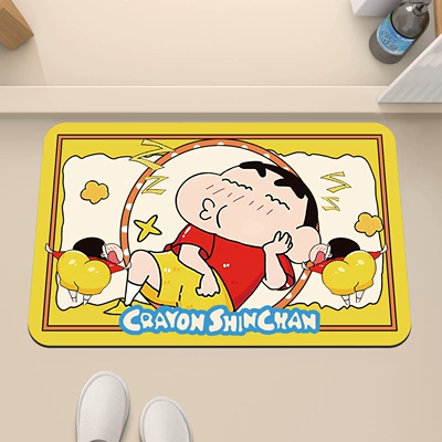 Cartoon Dopamine Crayon Small New: Avtomobil döşəmə paspasları - yellow-edge-sleeping-xiaoxin-3040