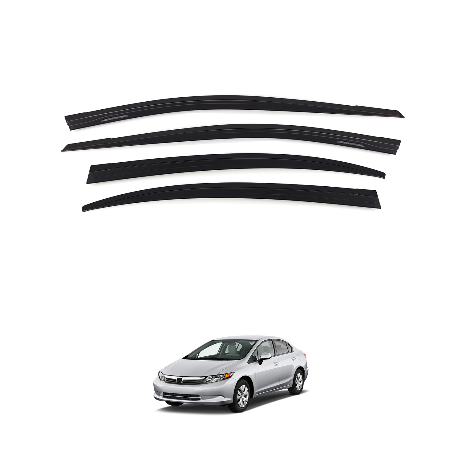 Adecuado para Honda Civic Sunwear, ventana, protector de lluvia, ceja de lluvia, Honda civic Window Deflector