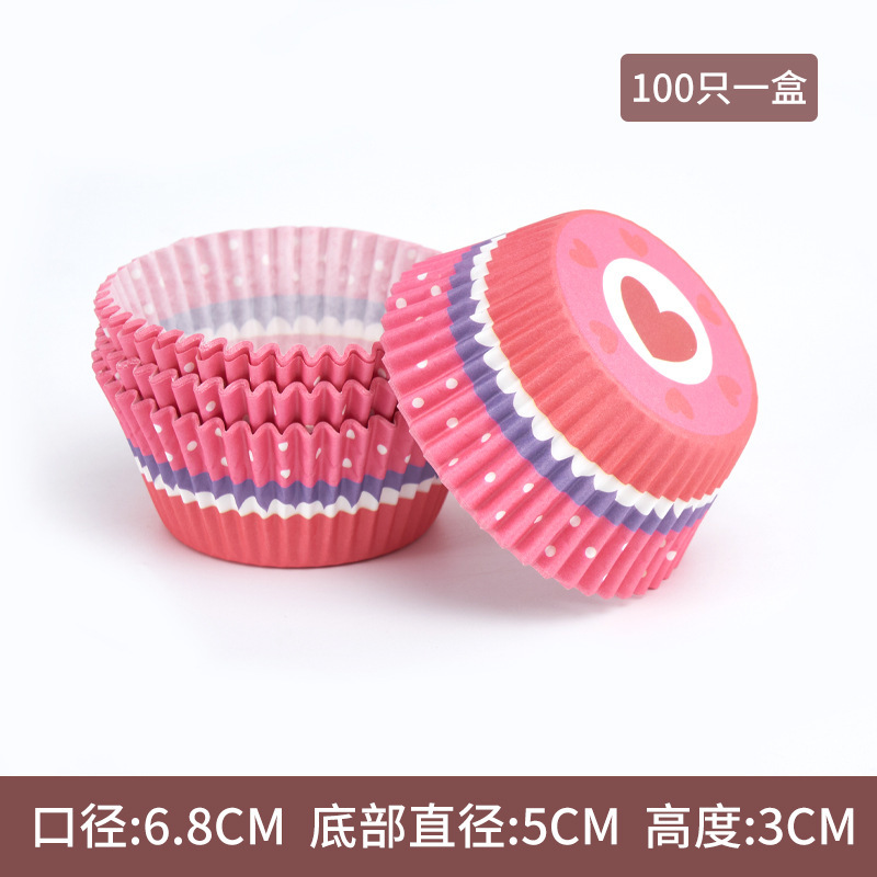 Hot sale pastel de papel a prueba de aceite 100 paquetes de postre de alto rendimiento pastel de nieve niang base de papel de horneado tazas
