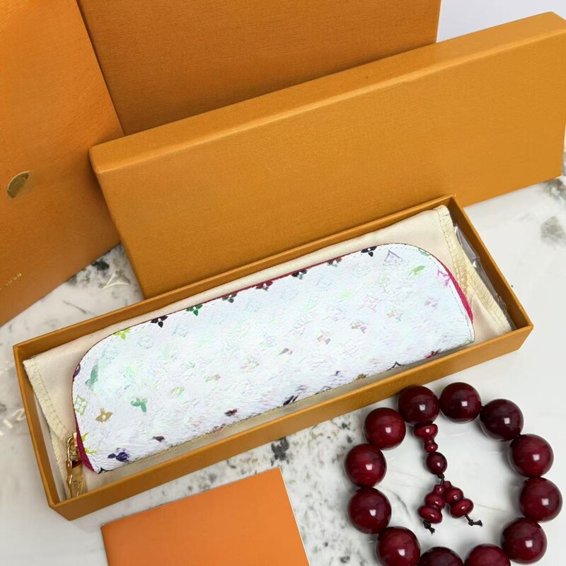 レタークラシックペンバッグシンプルな文具ポータブル収納袋学生大容量花色|undefined