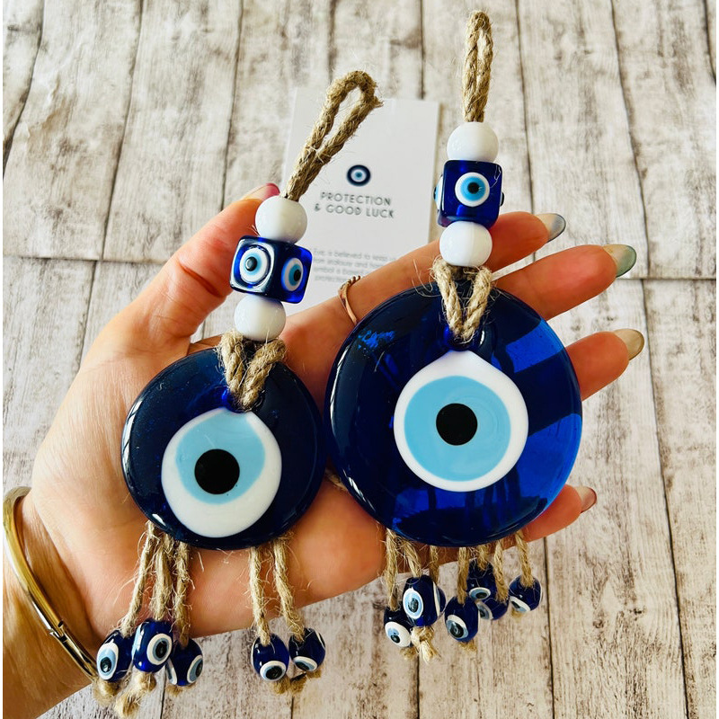 Cross-border Foreign Trade Source Turkey Devil's Eye Pendant Blue Glass Hanging Decoration Home Homestay Car Interior Decoration