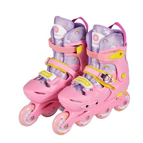 New Bailun Skates Children Adult Skates Boys Girls Roller Skates Single Flash Full Flash Roller Skate