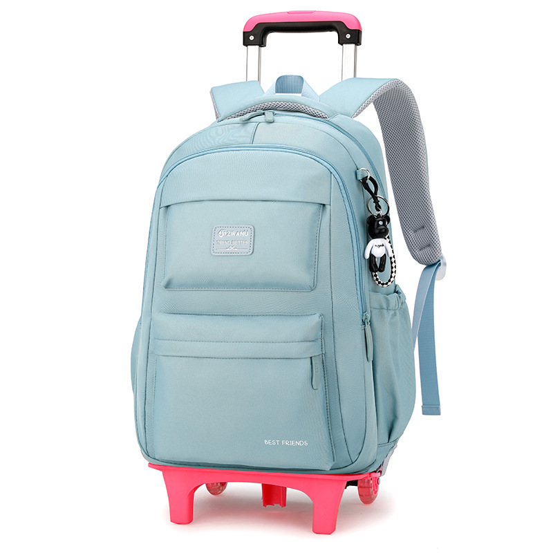 Natural Fish nuevo carro mochila primaria niñas de la Escuela de gran capacidad de descompresión protección de la columna vertebral de gran capacidad mochila entrega