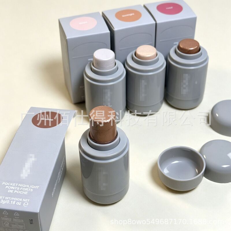 Cross-Border In-Stock Hailey Highlighter Stick Shiny Fine Glitter Glossy Cheekbone and Cheek Highlighter Rose/Pearl Cross-Border In-Stock Hailey Highlighter Stick Shiny Fine Glitter Glossy Cheekbone and Cheek Highlighter Rose/Pearl