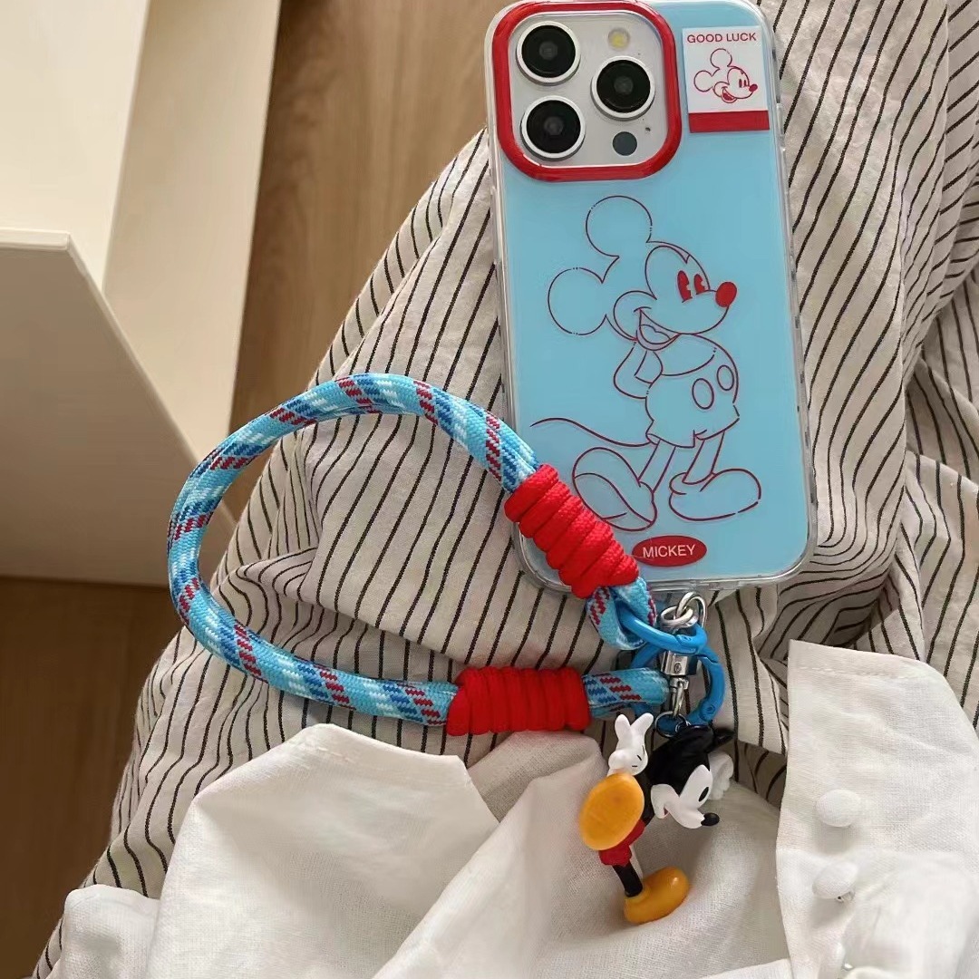 Ins lindo dibujos animados línea roja ratón para iPhone14 funda para teléfono móvil 15ProMax Apple 13/12 hembra