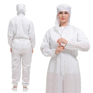 Clean dust-proof ESD anti-static conjoined dust-free men's and women's electronics factory dust-free clean room long conjoined suit