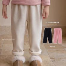 女童灯芯绒裤子秋冬新款加绒保暖休闲裤儿童宝宝洋气长裤0122A040