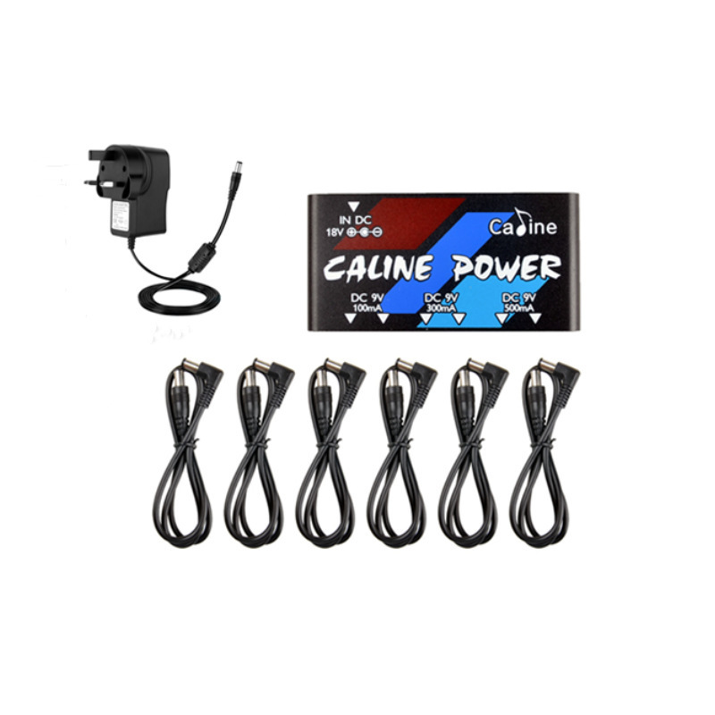 Caline CP-02 6-Output Single Block Guitar Effect Power Supply 9V Pedal Power Supply Caline CP-02 6-Output Single Block Guitar Effect Power Supply 9V Pedal Power Supply