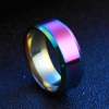 Men's matte glossy fashionable ring stainless steel