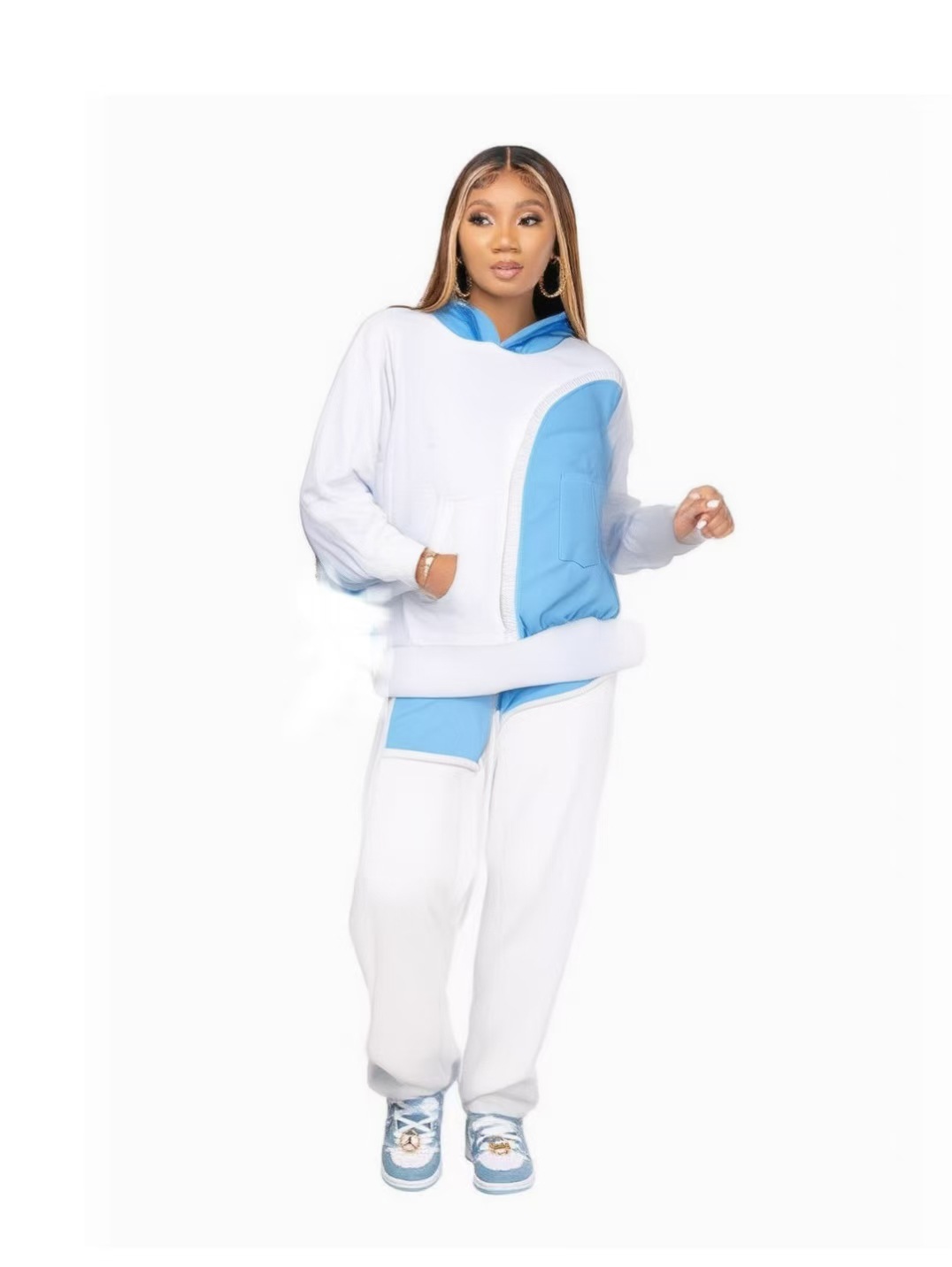 2024 European And American Cross-Border Versatile Women's Clothing Independent Fashion Casual Sports Sweatshirt_ecoleips.com