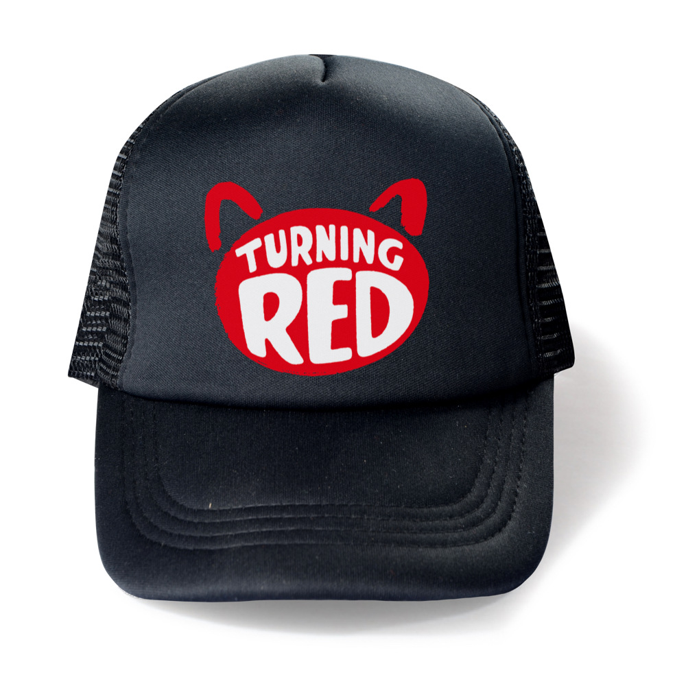 Turning Red Baseball Caps Boys girls Snapback Hip Hop Hat Summer Fashion Cartoon Breathable Mesh Sun Gorras Unisex Streetwear ergo baby accessories
