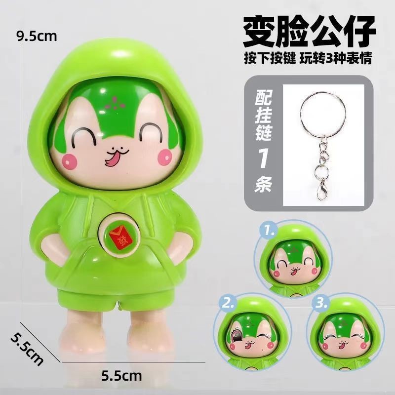 Labubu プレス顔変更キーホルダー人形ペンダント減圧おもちゃ子供の小さなギフト漫画フィギュア装飾品|undefined