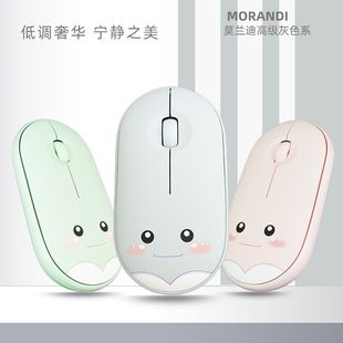 Factory wholesale wireless mouse cute Bluetooth dual-mode mute charging office computer cross-border Amazon foreign trade