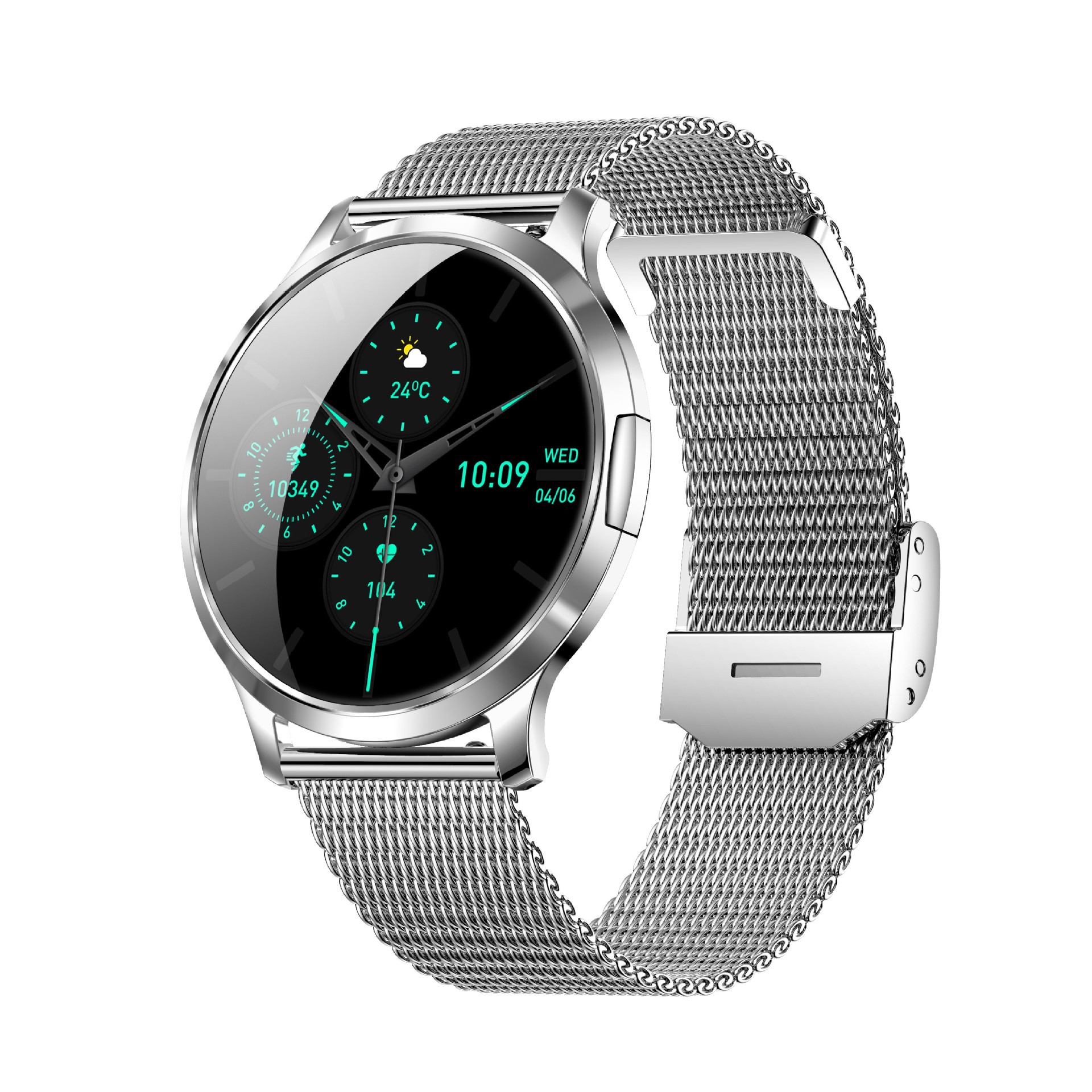 V93 Ultra Thin Smartwatch With Call Function 1.32 Inch Spherical Screen Heart Rate & Blood Pressure Monitoring_voghion.com