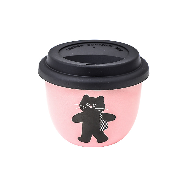 Taza de café con tapa de oficina pequeña taza doméstica de cerámica ins taza casual para dar a las chicas tazas lindas