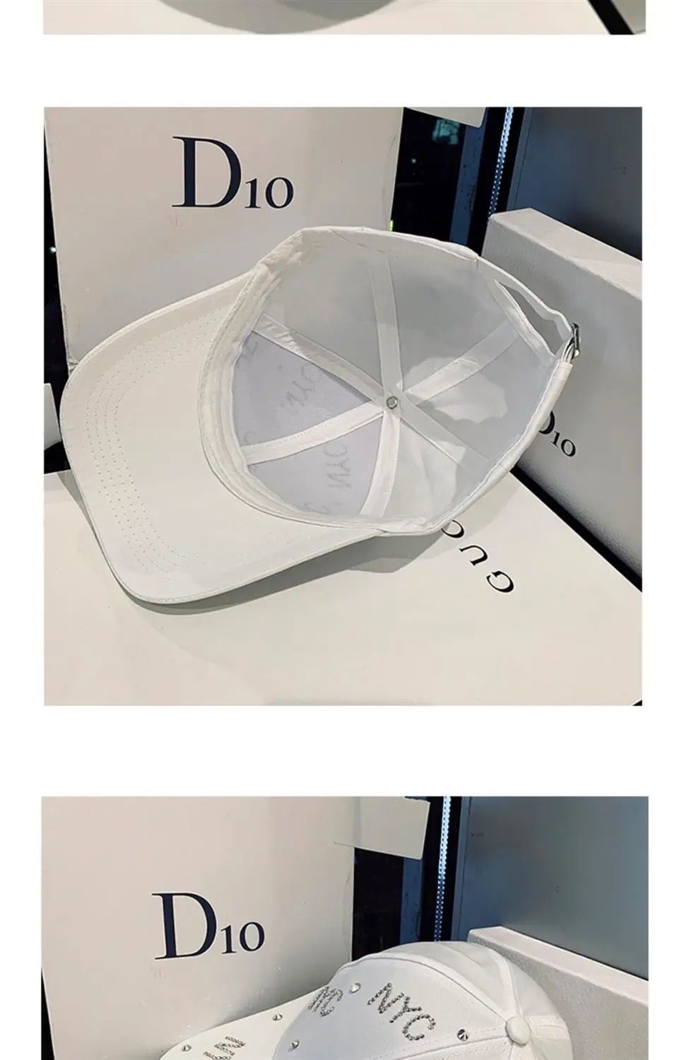 Nieuwe lente zomer hoeden Dames strass casual en veelzijdig China-Chic Zonnebrand zonnehoed Letter baseball pet_voghion.com