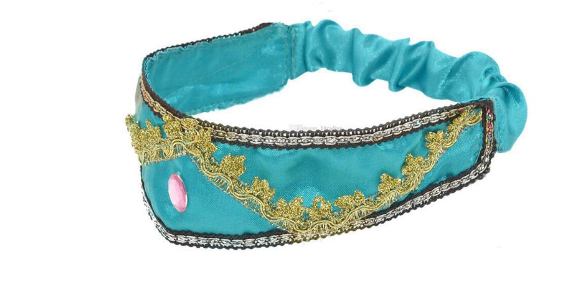 Nuevas niñas Jasmine princesa Jasmine vestido de malla estilo coreano cintura princesa vestido de los niños ropa Aladdin vestido