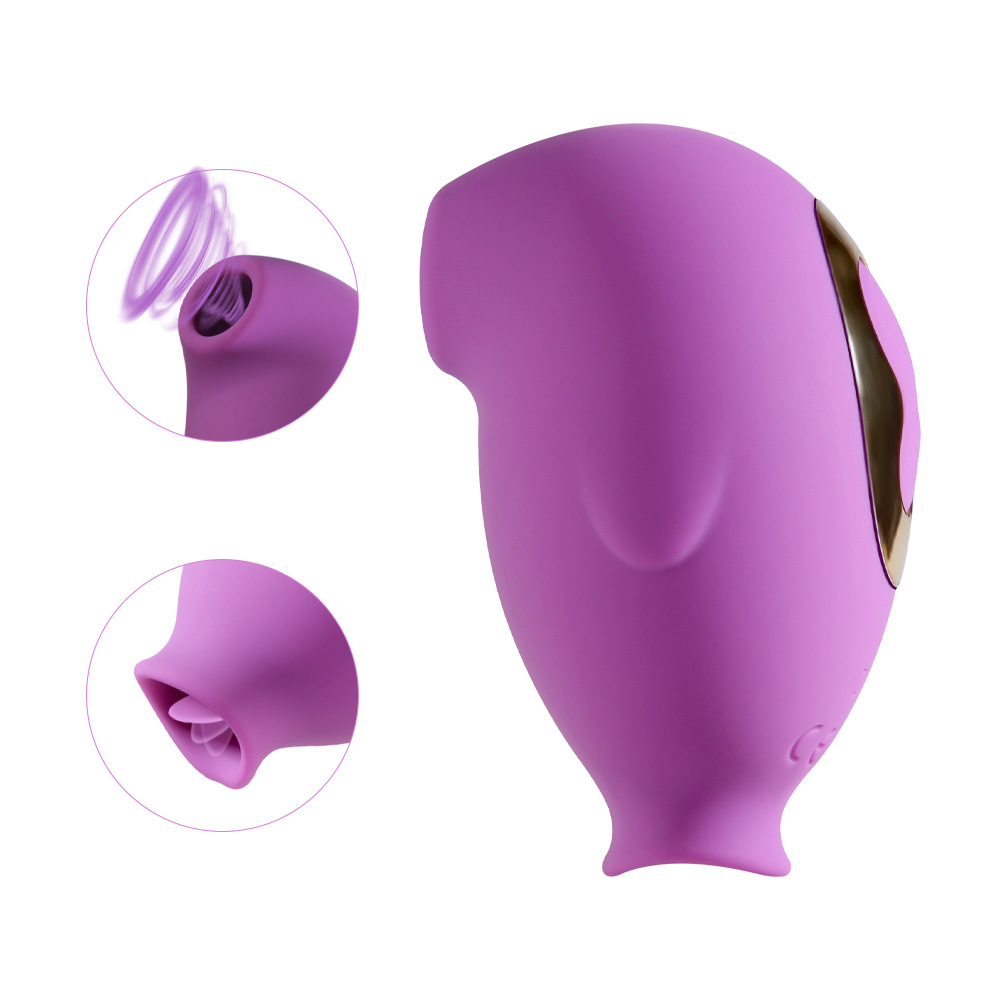 Vibrator For Women With Tongue Licking And Suction Function_voghion.com