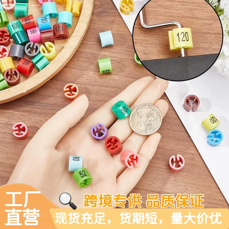 Цветные этикетки для детской одежды, размеры 52-180, прямые поставки с фабрики, двусторонняя печать, круглые размерные кольца, готовы к отгрузке.