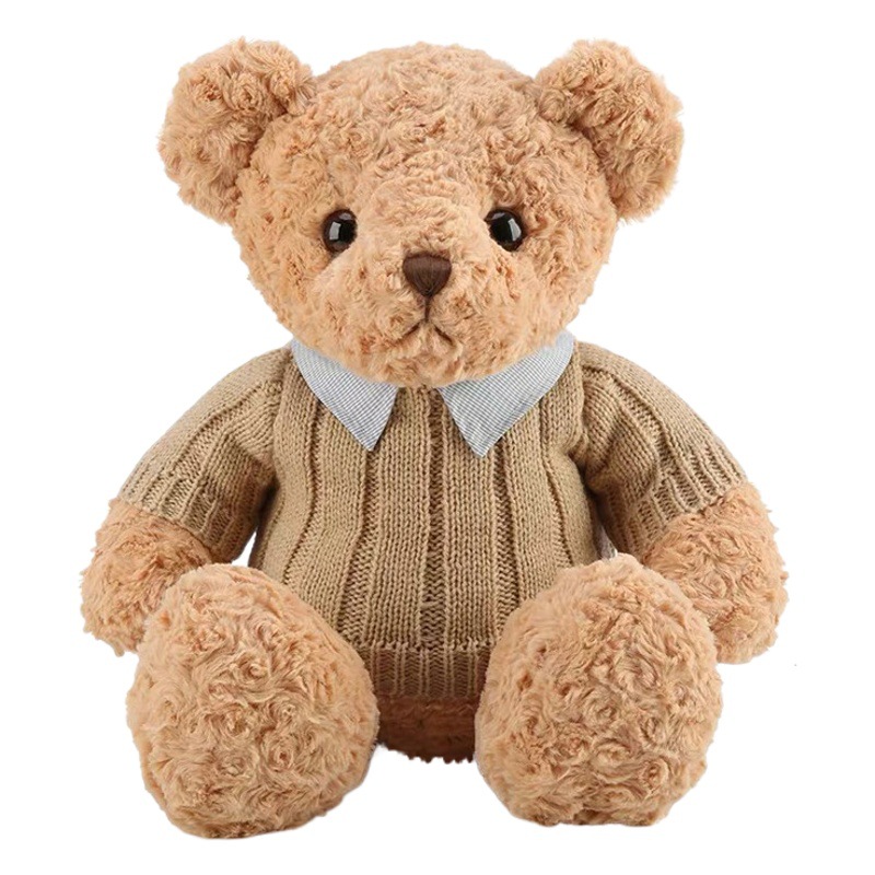 Lindo oso de peluche de peluche, abrazo de oso, abrazo de oso, muñeca de oso de flores, muñeco de muñeca para dormir, regalo de cumpleaños para mujer