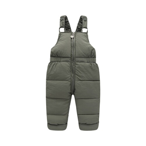 2025 Korean children's down and cotton overalls with suspenders, autumn and winter outerwear, one-piece baby clothes, wholesale children's wear