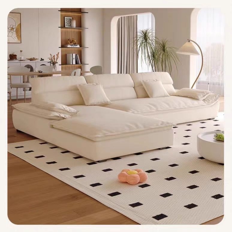 Moderno simple anti-garra de gato nube seda estilo de sala de estar tamaño de casa