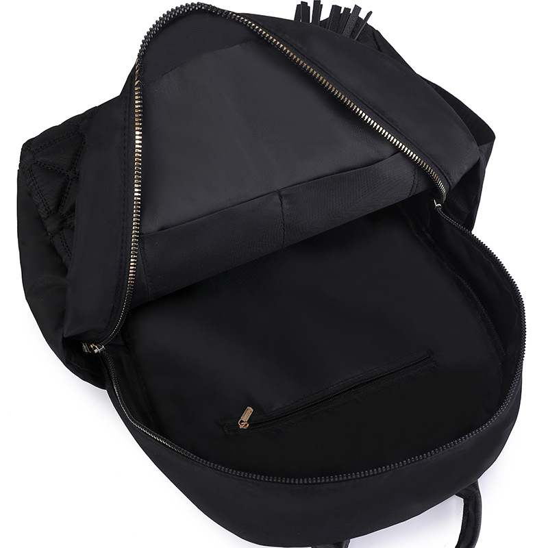 Mochila de bordar Lingge para mujer 2024 nueva versión coreana de la mochila de viaje salvaje mochila de viaje de gran capacidad para estudiantes de viaje