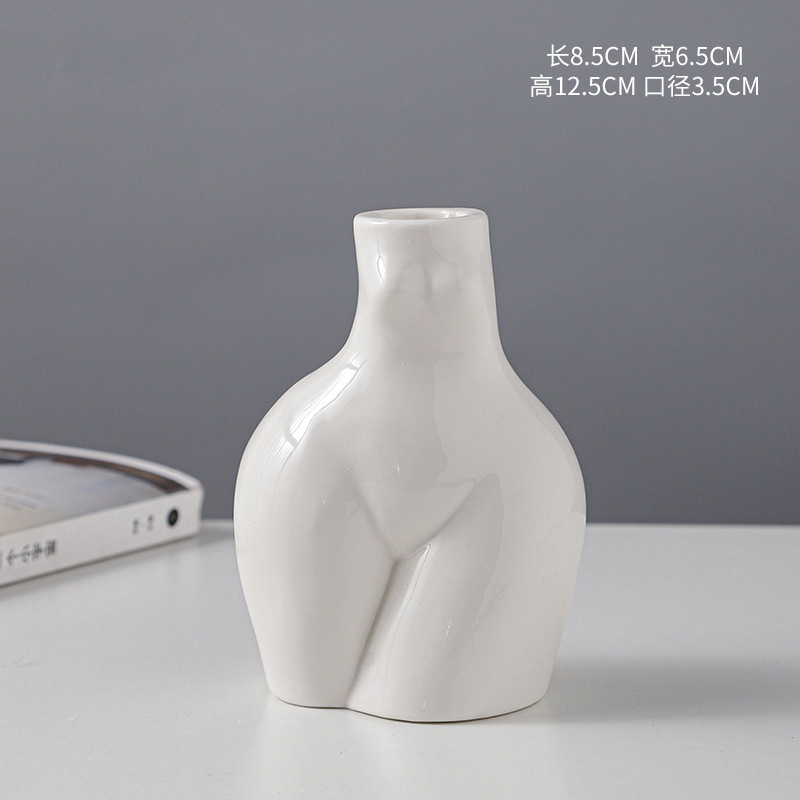 Venta caliente de la fábrica sola cabeza Europea romántica cuerpo cerámica candelabro decoración del hotel titular vela artesanía creativa