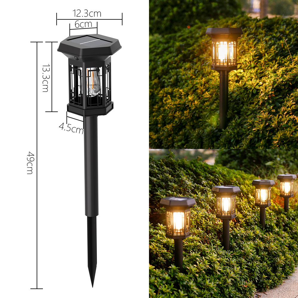 lámpara solar de jardín exterior lámpara de pared decoración de jardín exterior lámpara de iluminación de pared de mural de villa lámpara de inducción impermeable al aire libre