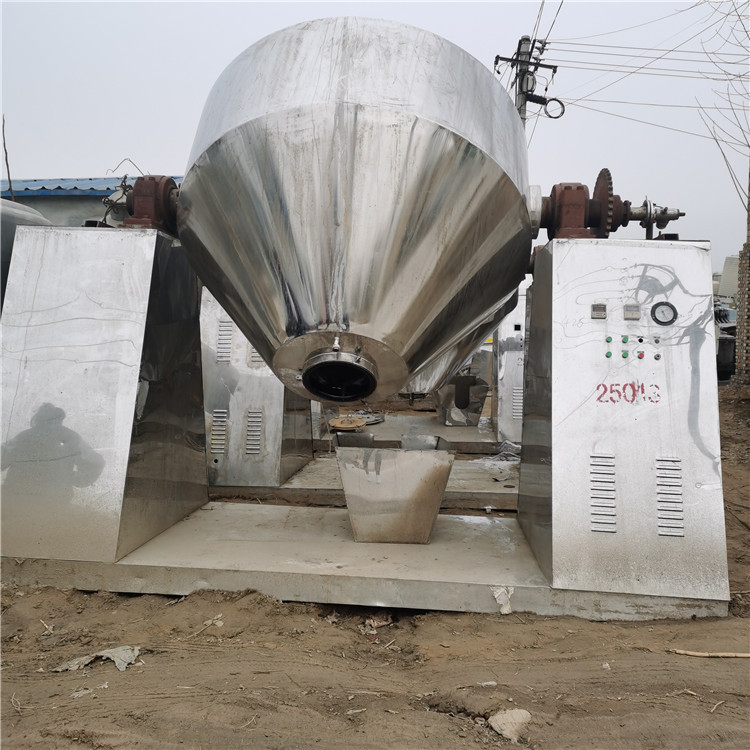 出售二手干燥机   搪瓷双锥干燥机   双锥回转真空干燥机