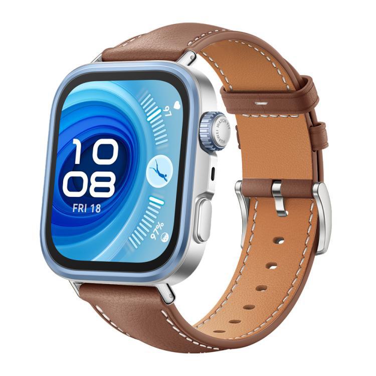 xDfind correa de cuero de tiburón negro para Huawei Watch Fit 4 Pro / Fit 4 / Fit 3 20mm