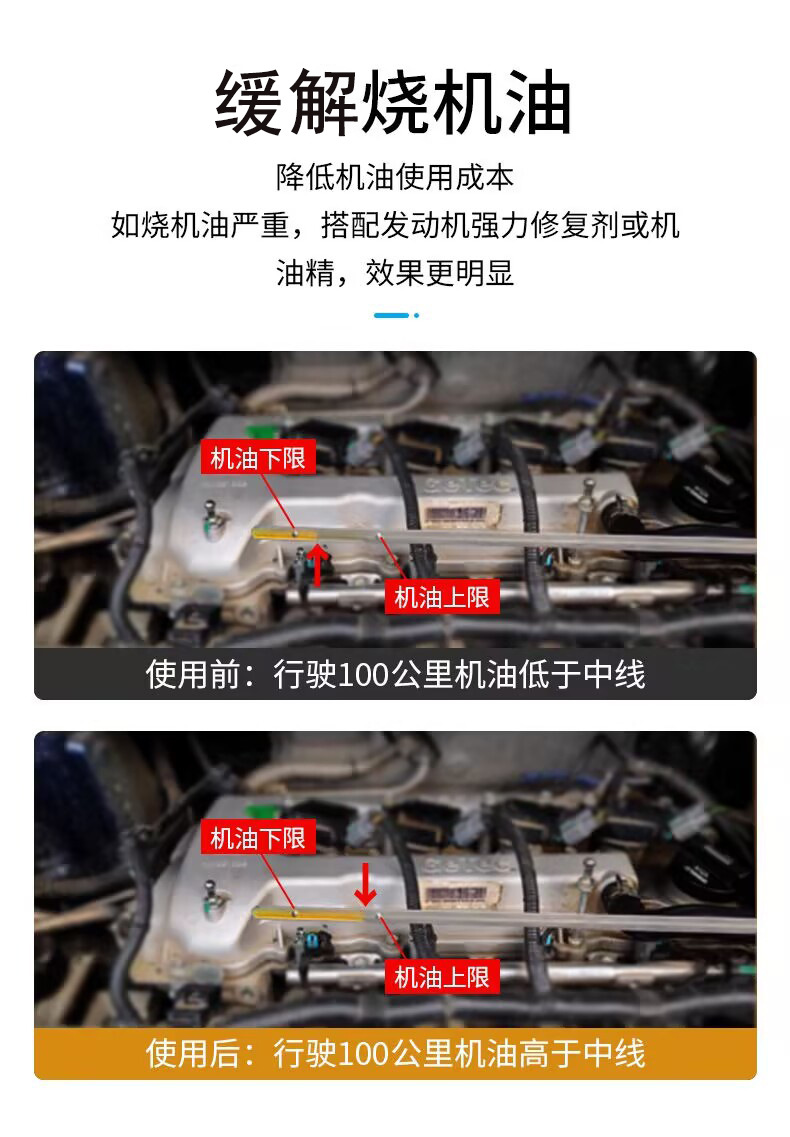 Eluchi engine oil leak stopper burning oil repair anti-wear leakage oil seal activator