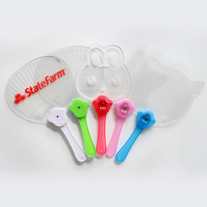 Acrílico luminoso ventilador Concierto música Festival Fiesta atmósfera LED colorido flash ventilador fijo patrón forma