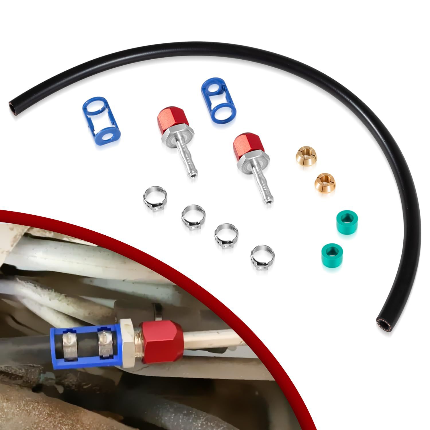 800-671 空调线路接头套件  3/8“ 线路 带 24 英寸的 6 号软管