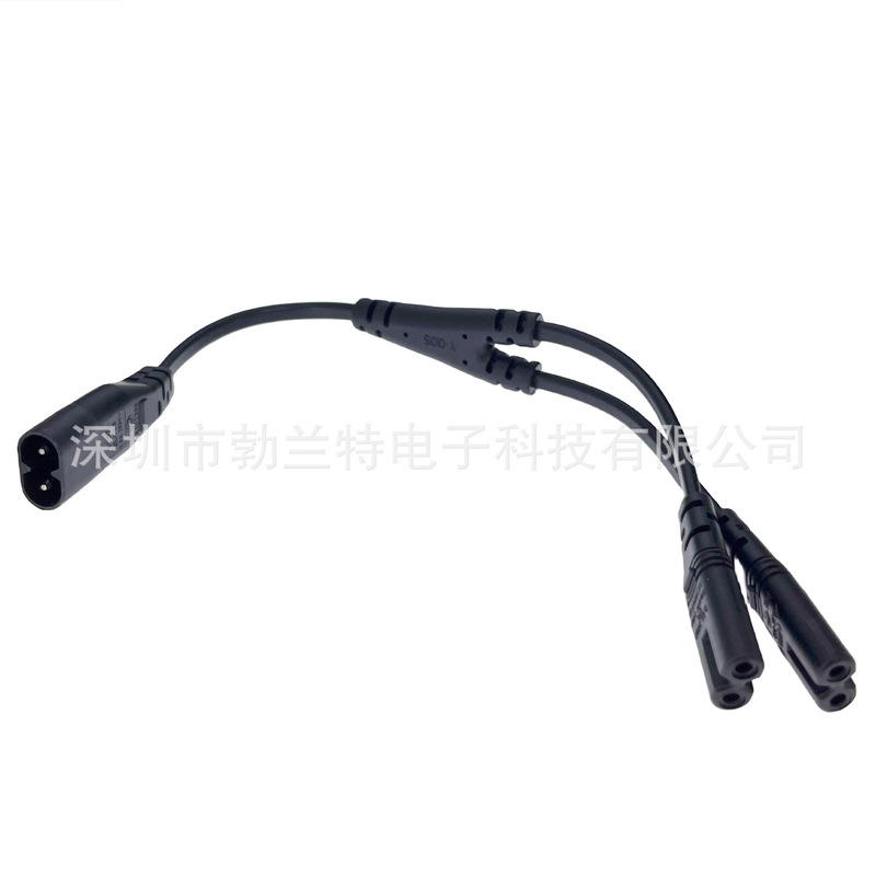 C8-2 * C7 male and female eight-word power extension cable IEC320-C7 TO C8 extension power cord 0.28 m