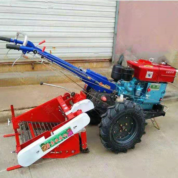 农业机械手扶拖拉机 手扶牵引土豆马铃薯收获机 土豆花生收获机