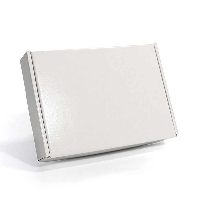 光胶白色牛皮色飞机盒服装包装三层快递电商运输纸盒源头工厂外贸