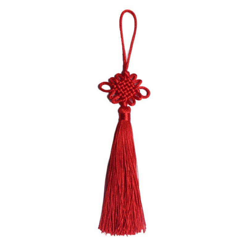 Spot Chinese Knot Line 5 6 Small Red Tassel Fringe Jewelry Pendant Pendant Lanyard Accessories Car Hanging