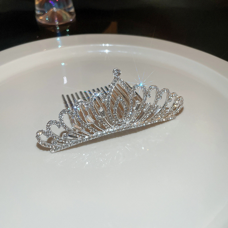 60g Weight Hair Band Hair Accessories Type Rhinestones Inlay Material 1 Piece Quantity Street Occasion Alloy Material Crown Pattern Women'S Gender Plating Design Lady Crown Alloy Plating Rhinestones Hair Band 1 Piece 16