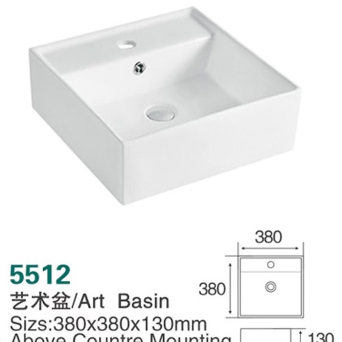 Nuevo balcón lavabo cerámica lavabo