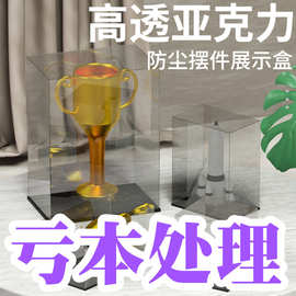 工厂源头透明亚克力模型玩具产品防护罩子加工展示盒拼装