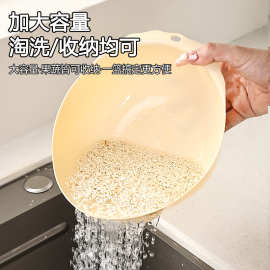 多功能淘米器蔬菜水果筐沥水洗菜篮家用厨房洗米筛淘米盆神器批发