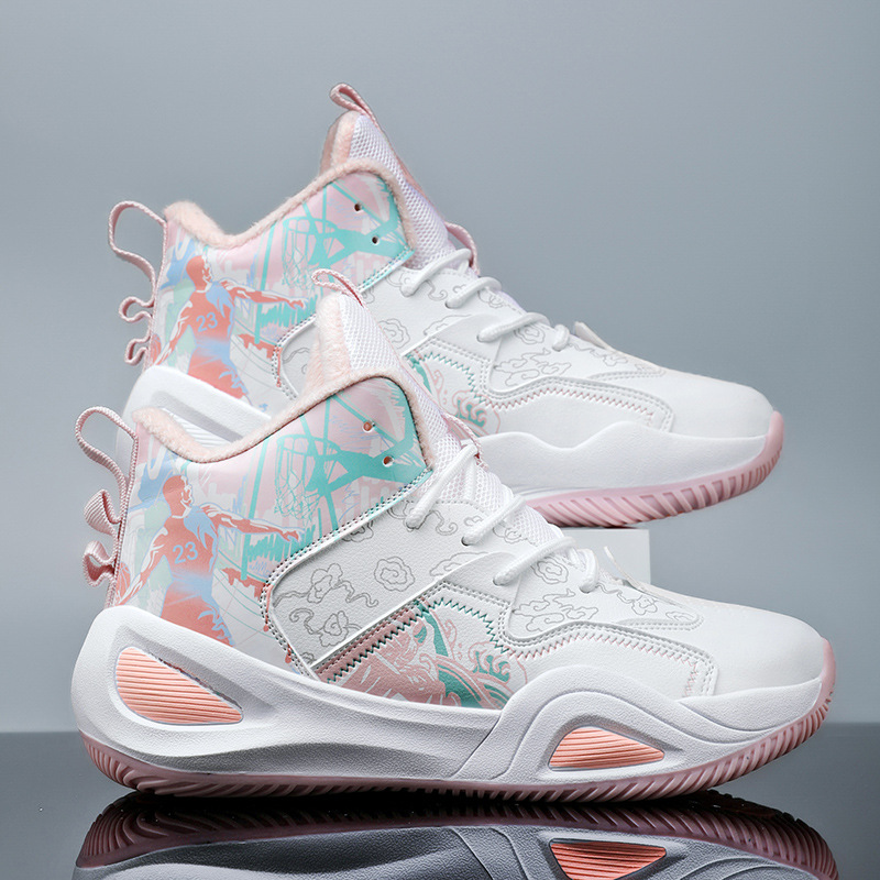 Zapatos deportivos de baloncesto para hombre 2025 otoño para jóvenes estudiantes deportivos entrenamiento de combate real carrera casual pelota antideslizante de caña alta