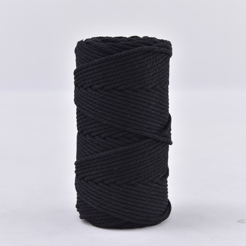 3mm cuerda de algodón colorido diy hecho a mano 4mm cuerda de tapiz cuerda tejida 5mm regalo cuerda de algodón decorativa cuerda de sombrero al por mayor