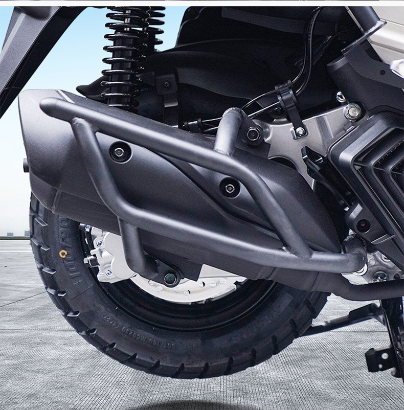 Suitable for Wuyang Honda Hrd125 Scooter Front and Rear Bumper Protection Bars, Exhaust Bar Protection, and Modification