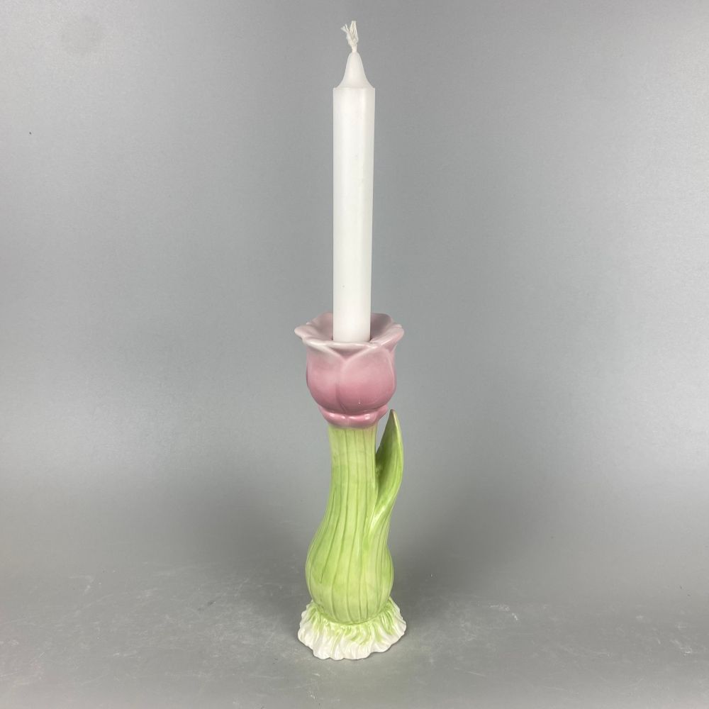 现代简约创意花朵陶瓷蜡烛台桌面小清新装饰摆件摄影道具礼品批发