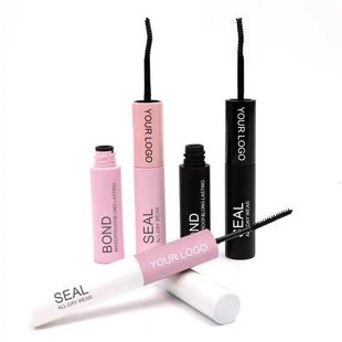 Double-head glue multifunctional self-grafting segmented mascara glue bond sealremover remover anti-glue