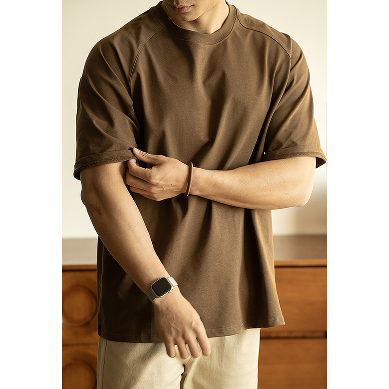 【7A抗菌日焼け止めテクノロジー】ソロナ 半袖Tシャツ メンズ 2025夏 ラグランスリーブ ルーズワイドバージョン ボトリングシャツ|undefined